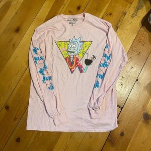 Rick and Morty long sleeve tee women’s large